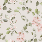 Rasch Rosalie Floral Leaf Trail 260666
